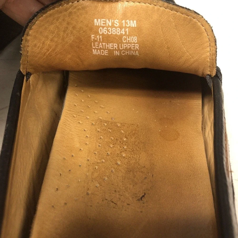 Mens SPERRY GOLD CUP Top Sider BROWN LEATHER Driving‎ LOAFER Shoes Sz 13